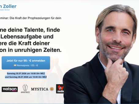 Online Seminar: Die Kraft der Prophezeiungen für dein Leben, 25. & 26. Juil, 2026