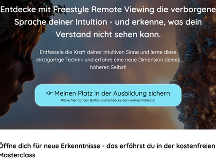 GRATIS Freestyle Remote Viewing Masterclass jetzt online!
