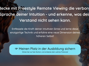 Gratis Master Class! Entdecke die Zukunft: Freestyle Remote Viewing Online-Ausbildung
