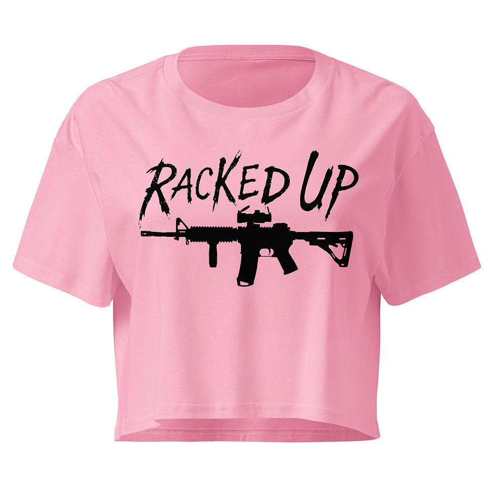 Thumbnail: RACKED RIFLE Women’s crop top