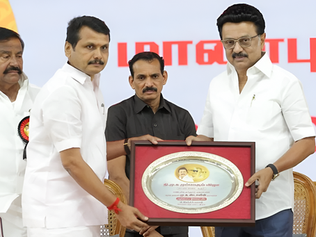 Senthil Balaji DMK Leader Confident of 2026 Victory Beginning in Karur