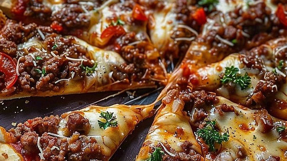 GOAT MEAT PIZZA (MEDIUM)