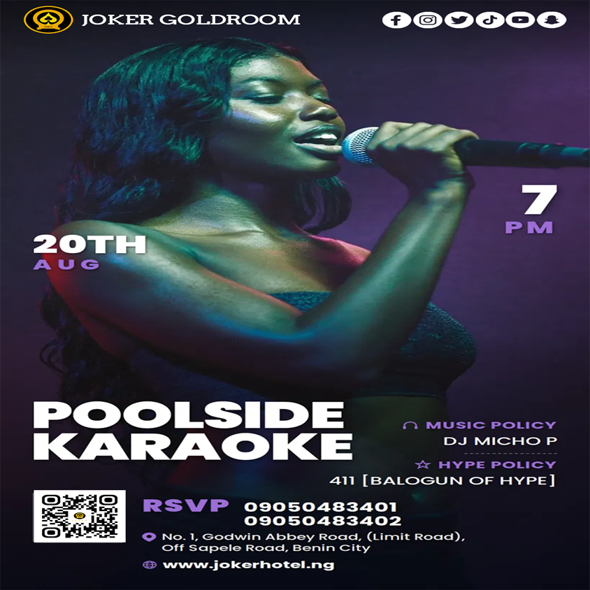 JOKER POOLSIDE KARAOKE