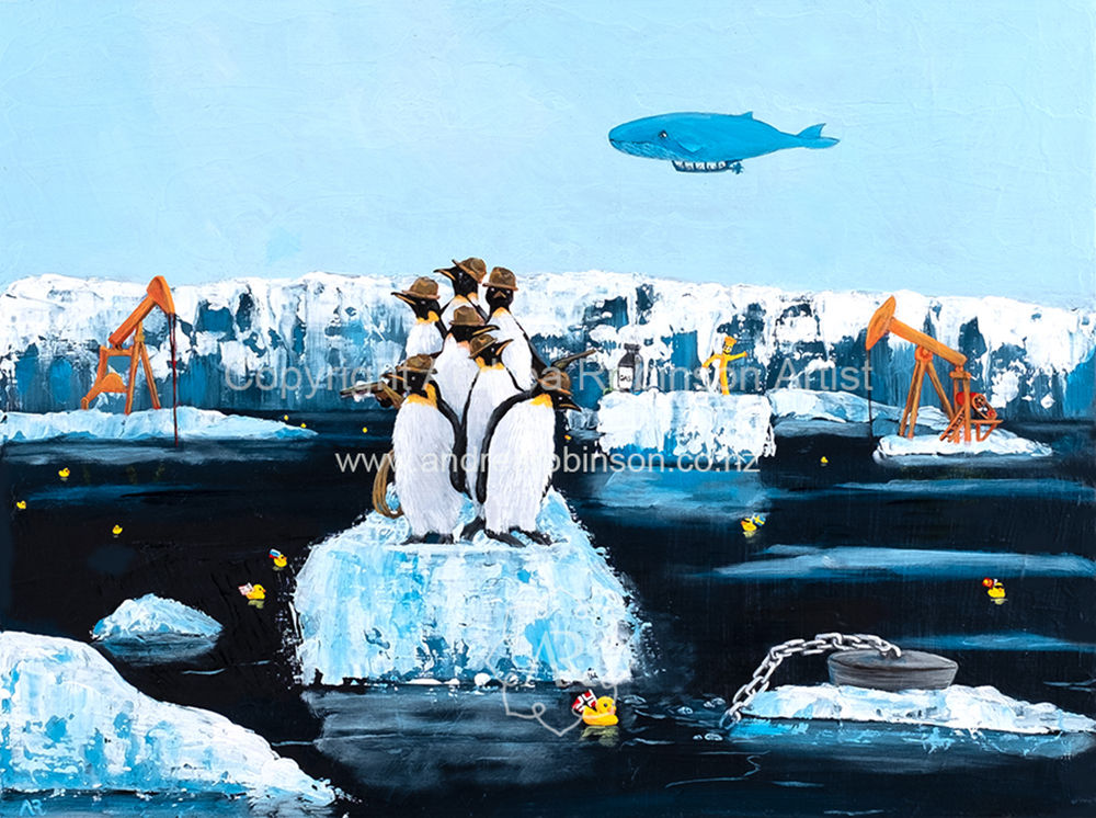 The Last Stand - oil on canvas framed