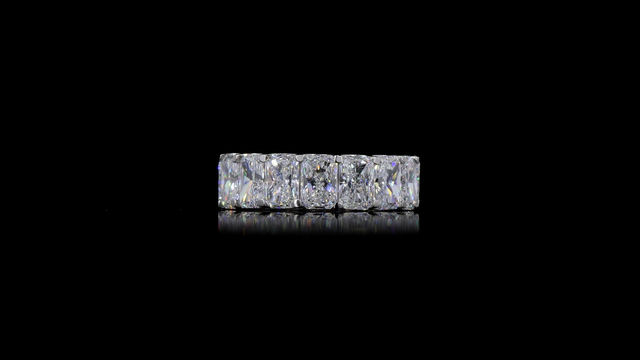 Thumbnail: 5.75ctw Lab grown Radiant eternity