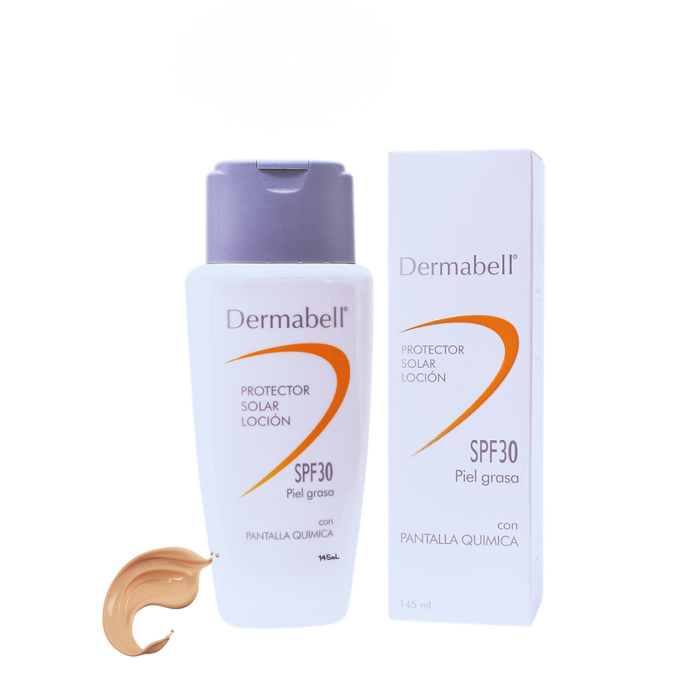 Protector solar con pantalla química para piel grasa