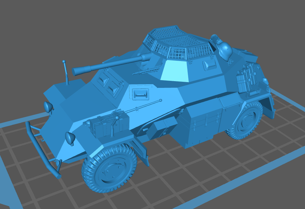 German Sdkfz 222 tourelle fermée