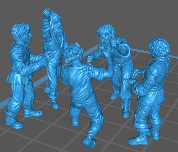 Miniature : Set combat de boxe