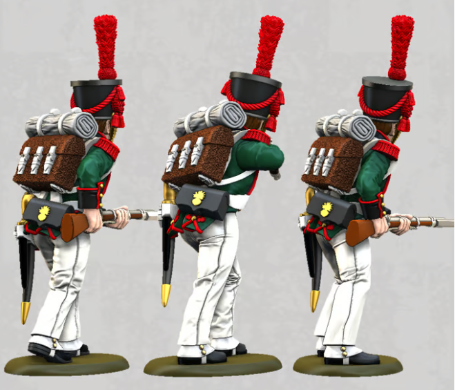 Miniature : Grand Duché de Varsovie - Foot artillery 1807 - 1814 - 6 soldats skirmish