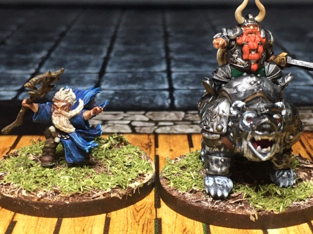 Miniature : Lot de 2 ours avec armure montés