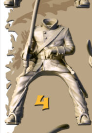 Miniature : Prussiens - set de 4 dragons ligne shakos