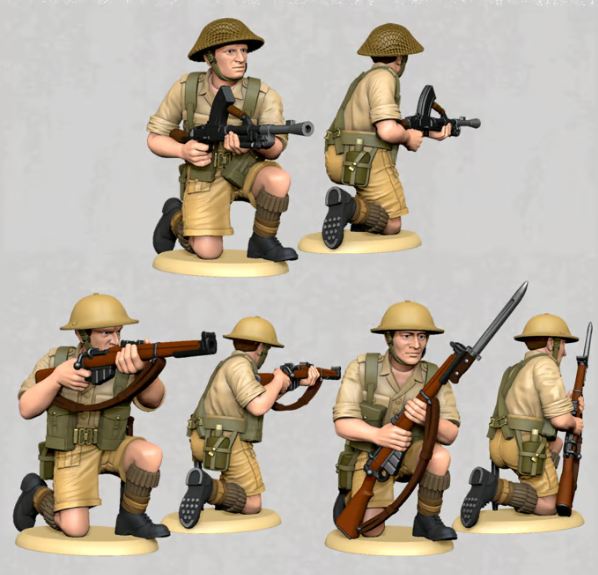 8th Army - Set de 5 soldats 2