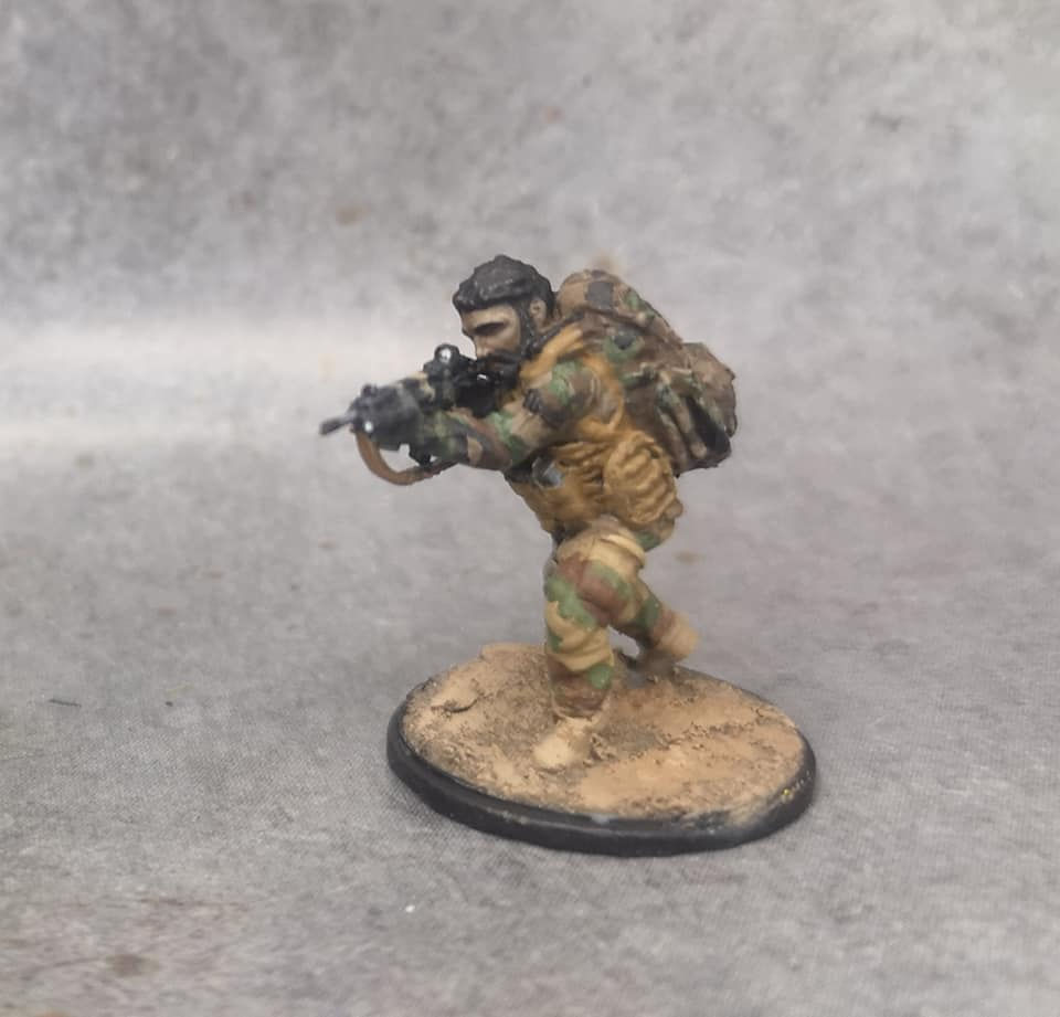 Miniature : Force spéciale 2 tête nue et HK416