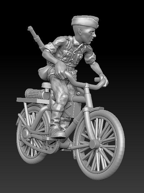 Miniature : Cycliste allemand no 8 ww2