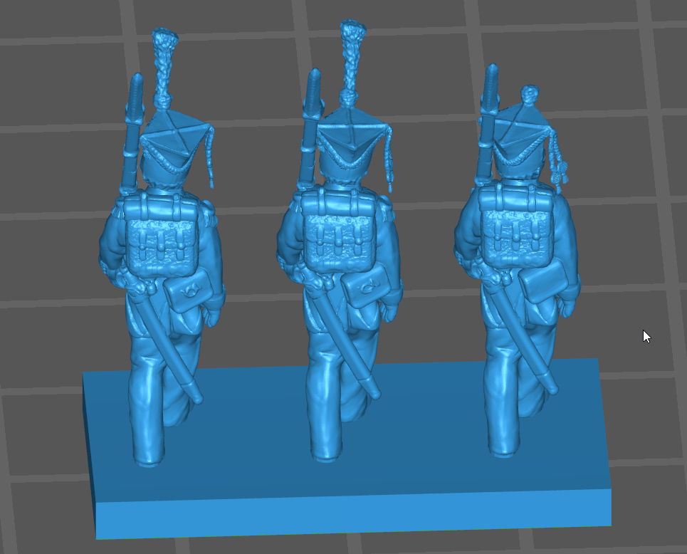 Miniature : 1812-1813 Infanterie de ligne polonaise 2 18mm soclage par 3