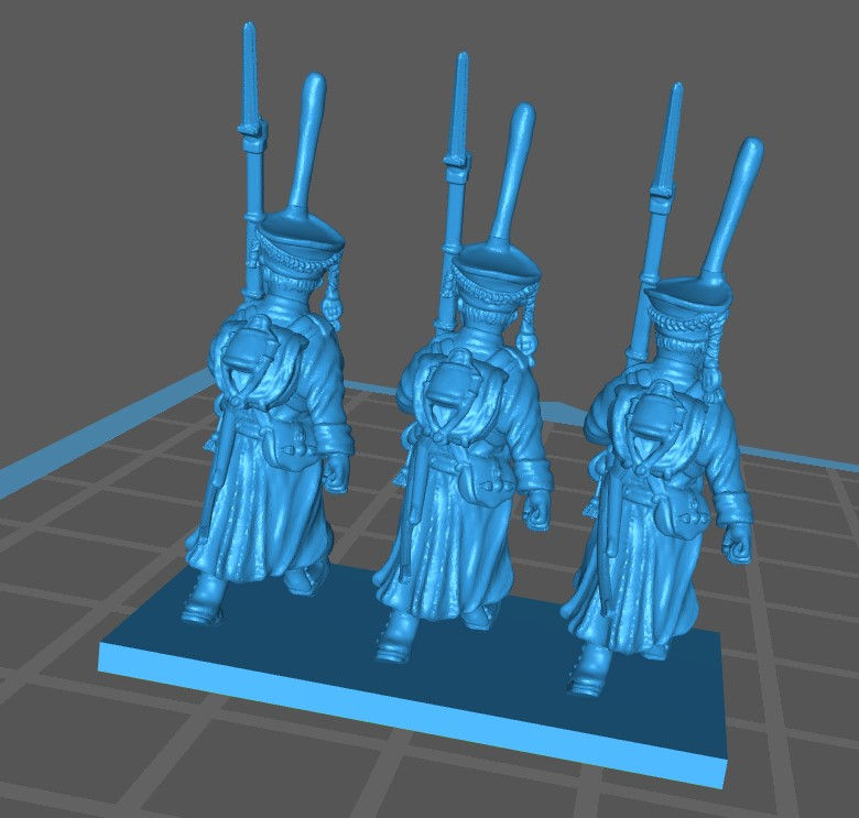 Miniature : 1812-1814 Grenadiers russes 18mm soclage par 3