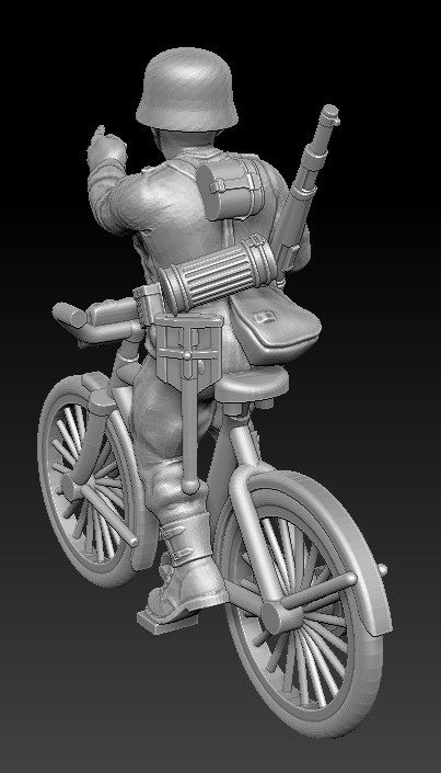 Miniature : Cycliste allemand no 3 ww2
