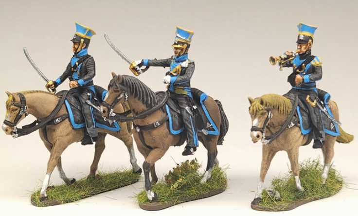 Brunswick - set de 3 uhlans command marching