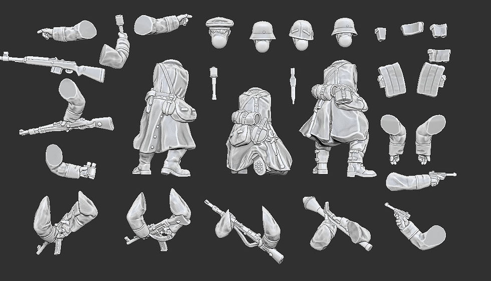 Miniature : German multipart kit 1944