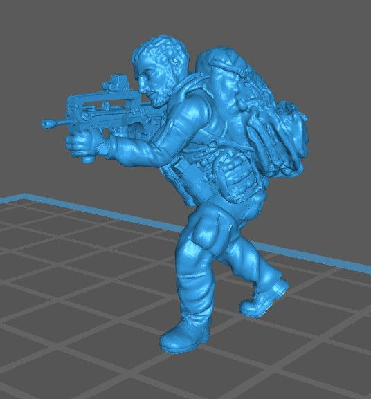 Miniature : Force spéciale 2 tête nue et famas