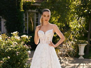 Floral A-Line Wedding Dress