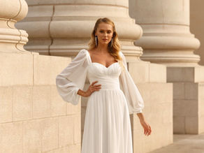 Long Sleeve A-Line Wedding Dress