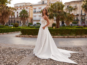 Elegant minimalist wedding dress for modern brides in South Africa