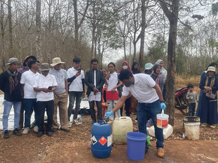 The NGO Forum on Cambodia (NGOF) participated in a Study Tour with the Mondulkiri Family Rubber Community and capacity building on formic acid rubber freezing techniques