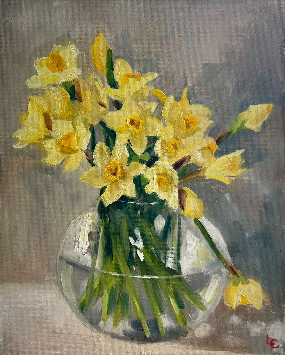 DAFFODILS IN A VASE