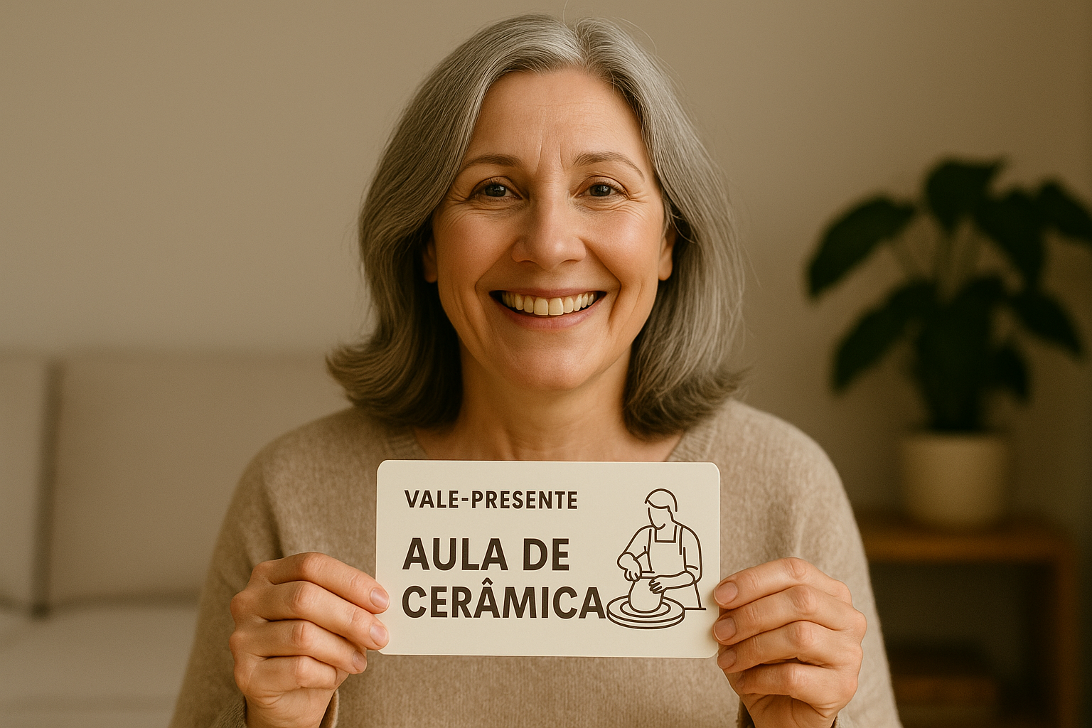 Presente Vale aula de cerâmica