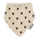 Miniature : Bavoir bandana | Cœurs écru 