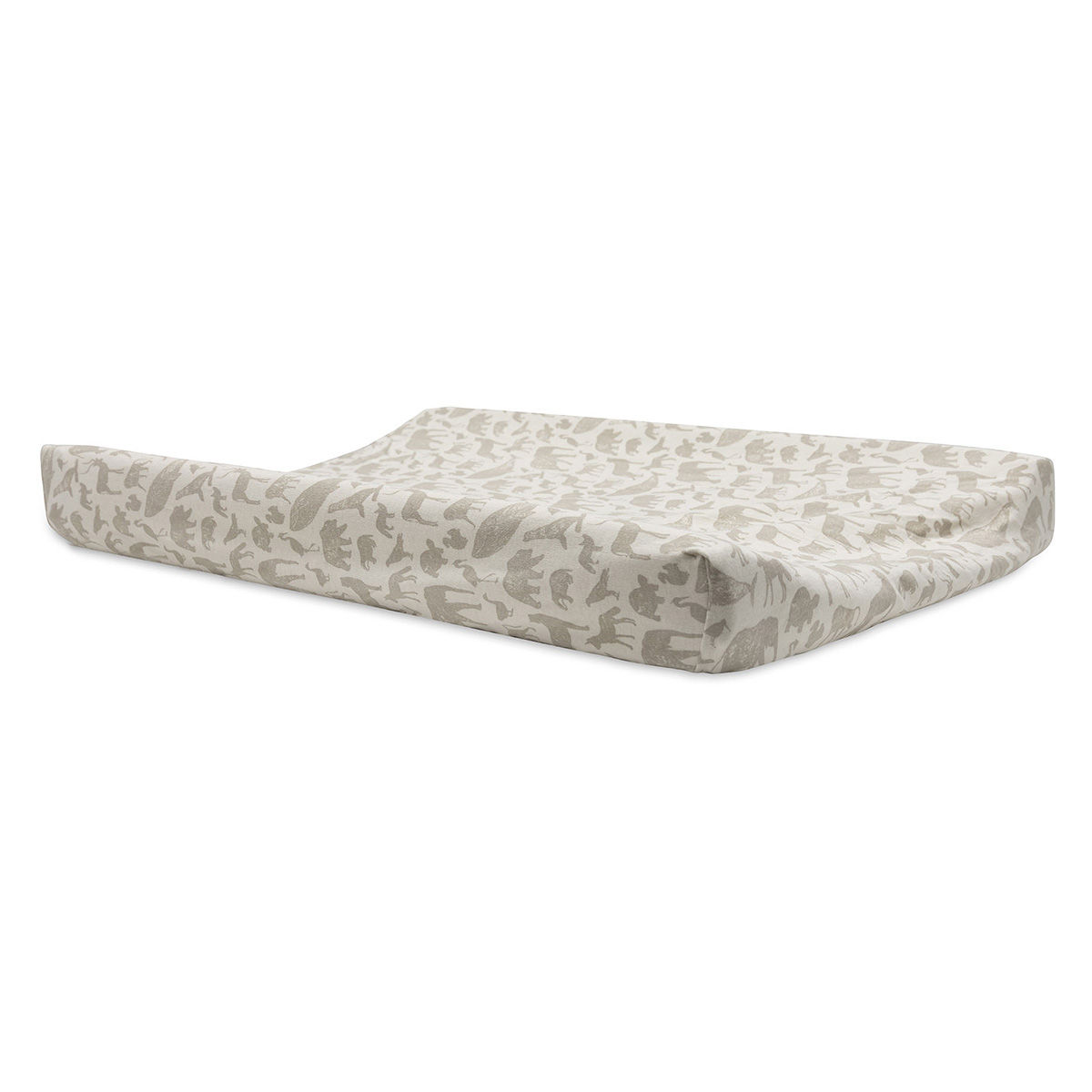 Housse matelas à langer en jersey | Animals nougat