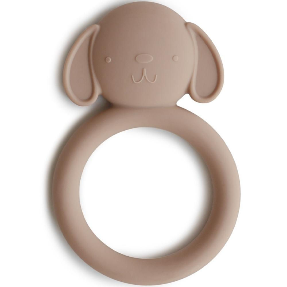 Anneau de dentition en silicone | Chien marron