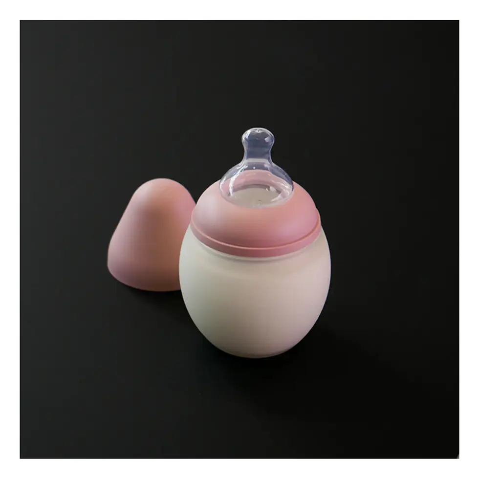 Thumbnail: Biberon Élhée anti-colique 150ml | Rose Blush