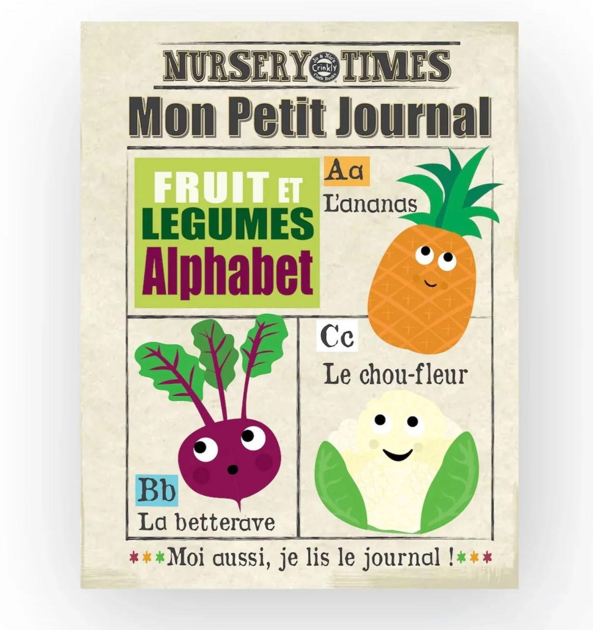 Journal en tissu | Fruits et légumes