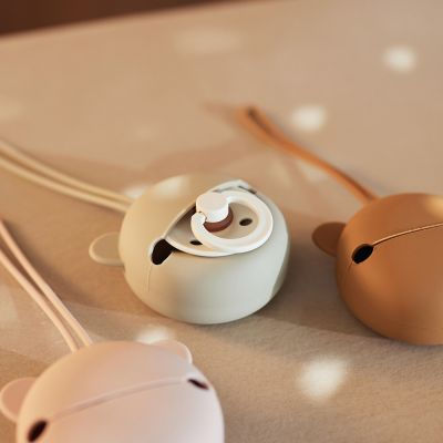 Miniature : Etui à tétine en silicone ours | Caramel