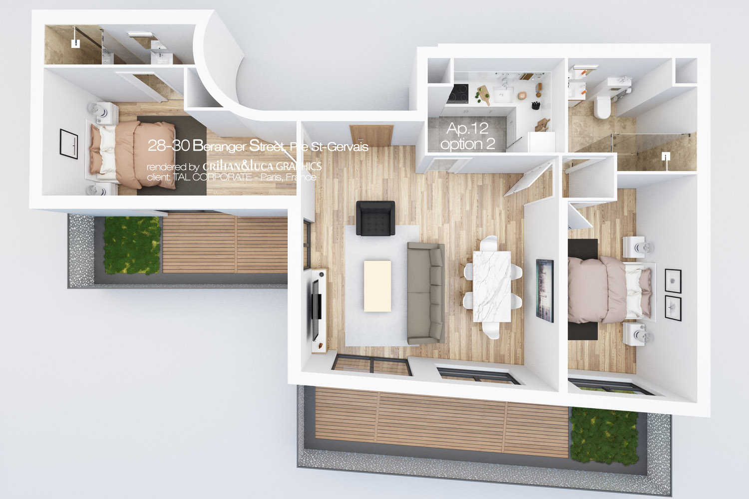 3d Floorplans Crihan Luca Graphics