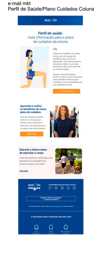 Portfólio Copy
E-mail mkt réguas de relacionamento - marketing