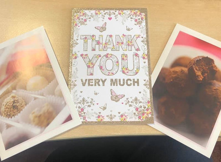 Special thank you’ s received