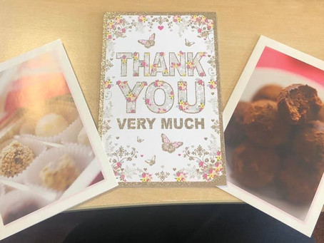 Special thank you’ s received