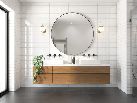 What musical instrument is found in the bathroom?