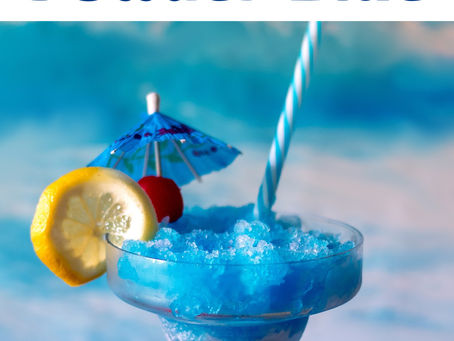 Powder Blue New Year's Drink