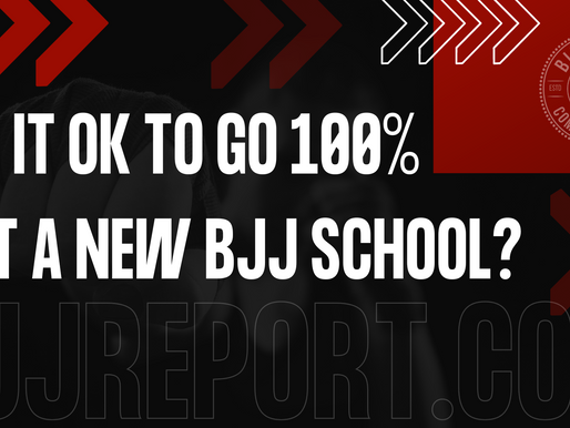 Is it ok to go 100% at a new BJJ School?