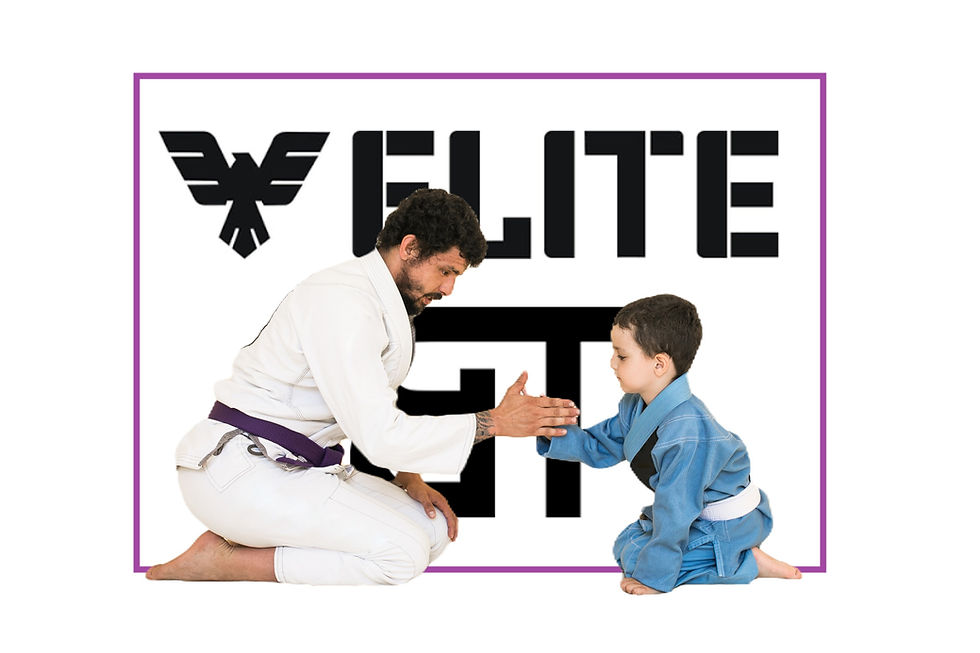 father and son about to train BJJ