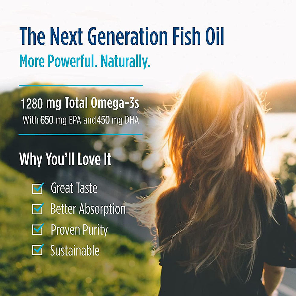Thumbnail: Next Generation Fish Oil: 1280mg Omega-3s, 650mg EPA, 450mg DHA, Great Taste, Better Absorption, Proven Purity, Sustainable.