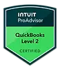 Intuit QuickBooks Online Level 2 Certified ProAdvisor badge earned by The Good Steward Online.
