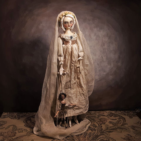 Ghost Girl with Queen Anne Marionette
