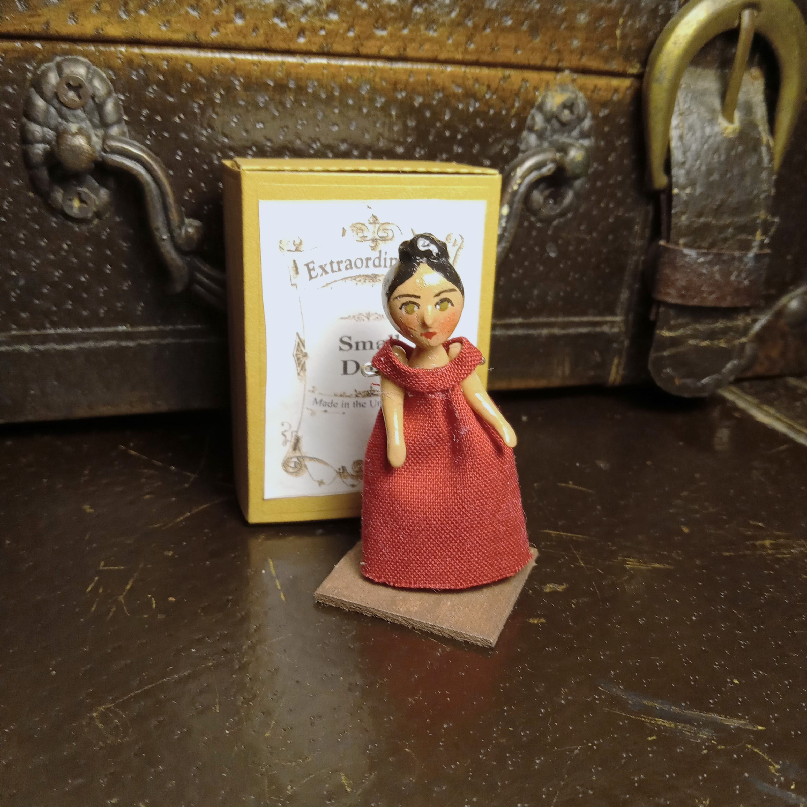 Two Inch Regency Doll with Curly Bun - Customized, Choose Your Colors!