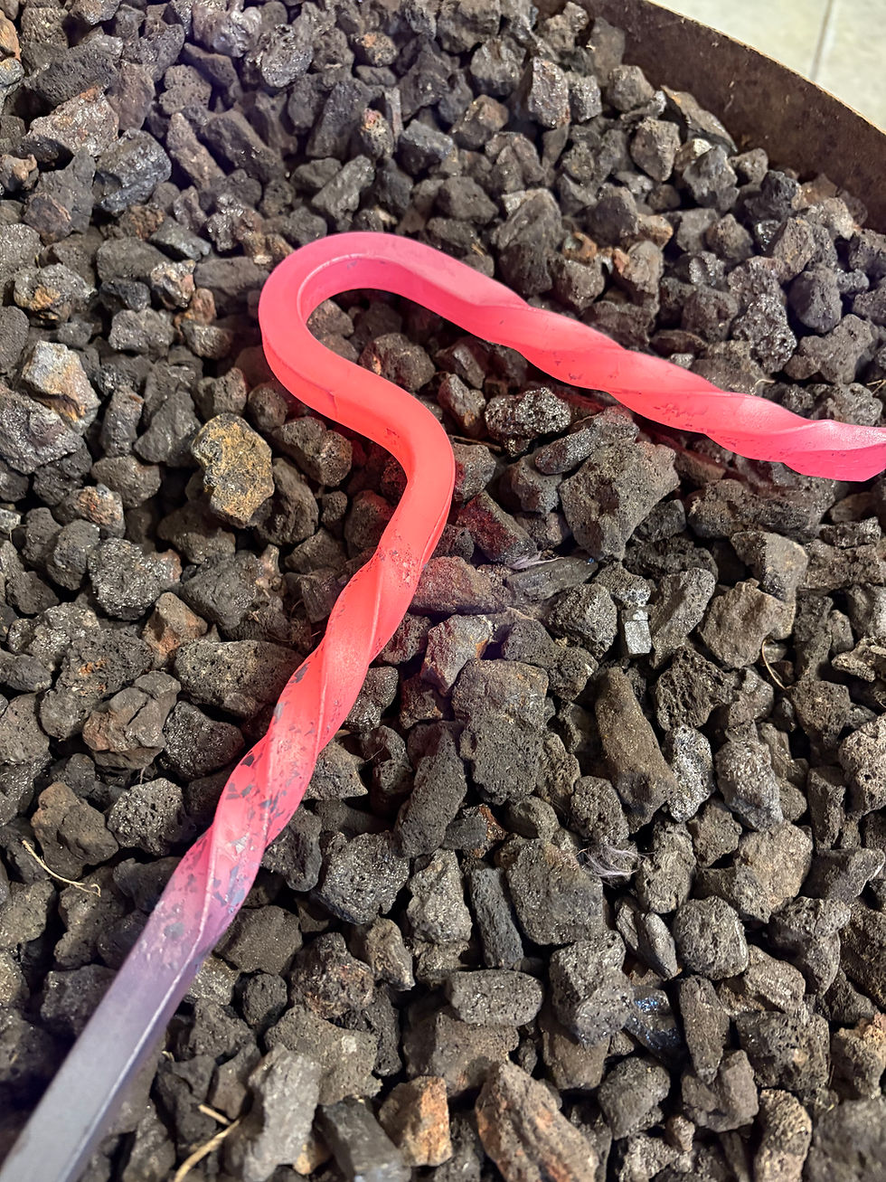 Thumbnail: Blacksmith Made Personalised Fire Rake