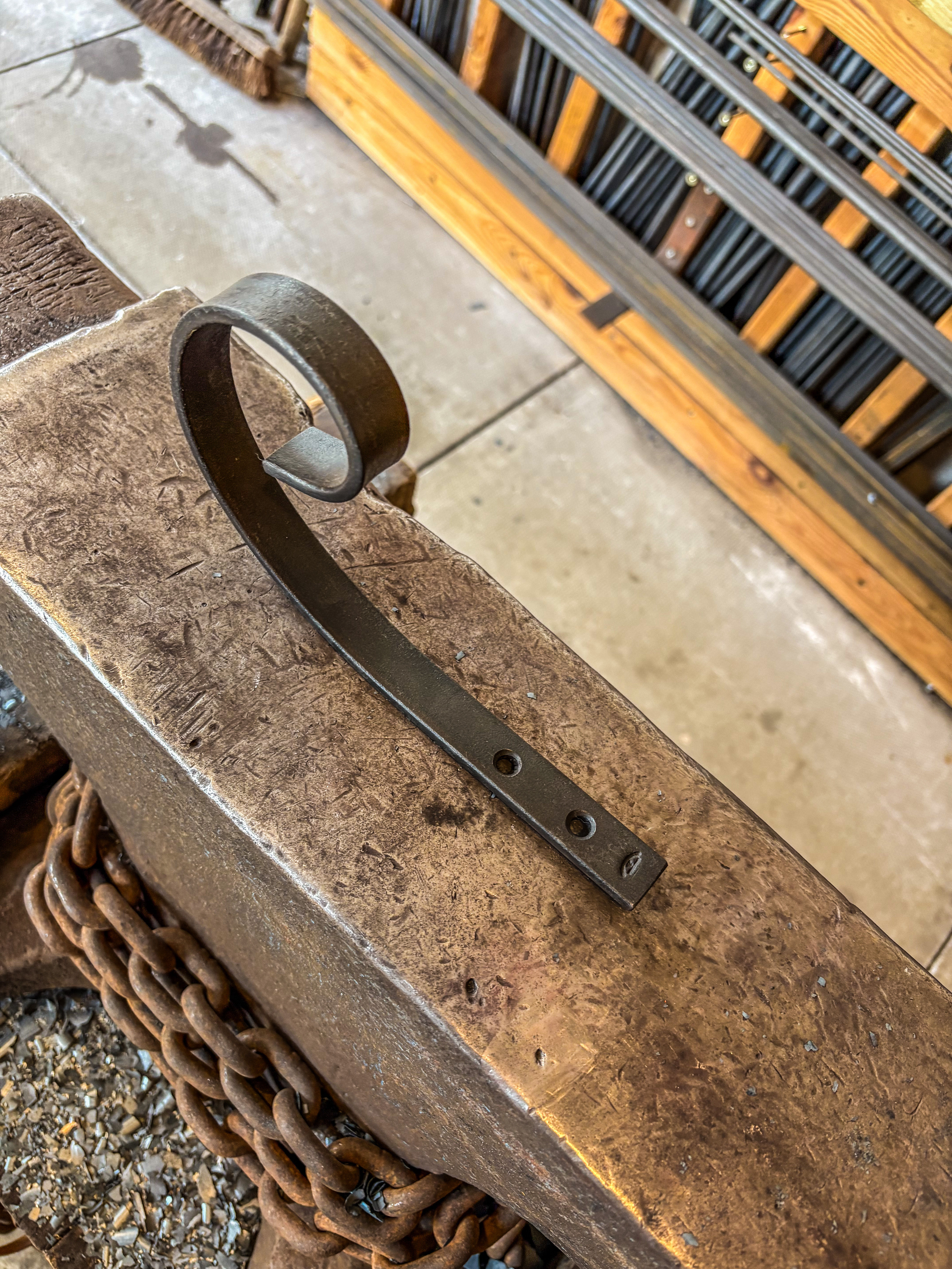 Blacksmith Made lantern bracket